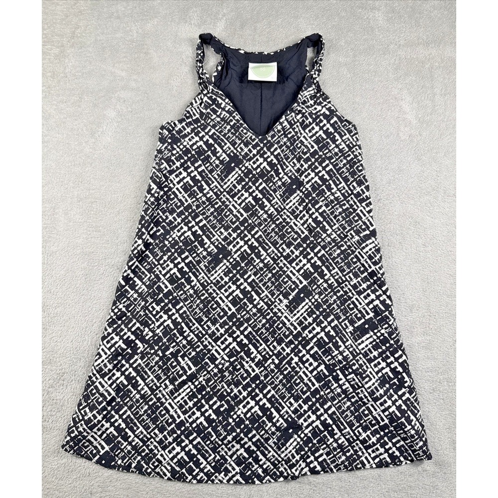 Pearle‎ 88 Women's Sleeveless Geometric Print Tank Top Black/White Size XS